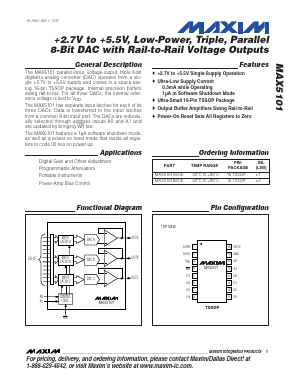 MAX5101AEUE Datasheet PDF Maxim Integrated