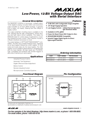 MAX5302 Datasheet PDF Maxim Integrated