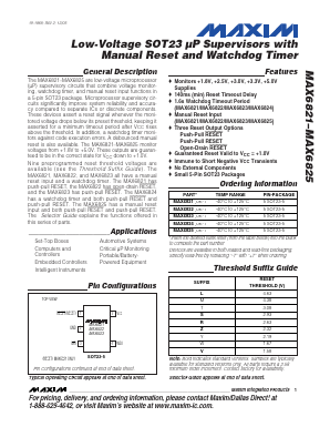MAX6824 Datasheet PDF Maxim Integrated