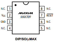 MAX709LC/D Datasheet PDF Maxim Integrated