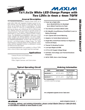 MAX8645Y Datasheet PDF Maxim Integrated