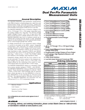 MAX9952FCCB-T Datasheet PDF Maxim Integrated
