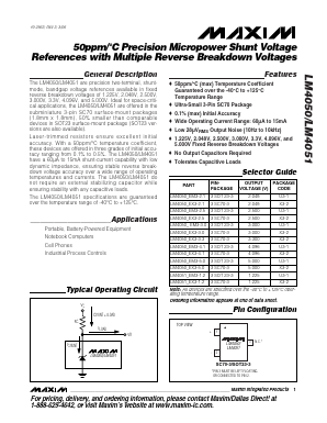 LM4051_EM3-1.2 Datasheet PDF Maxim Integrated