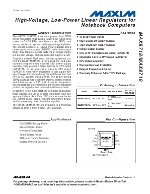 MAX8719ETA Datasheet PDF Maxim Integrated