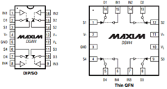 DG445DJ Datasheet PDF Maxim Integrated