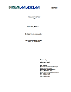 DS1204 Datasheet PDF Maxim Integrated