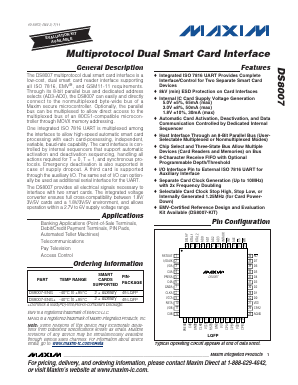 DS8007 Datasheet PDF Maxim Integrated