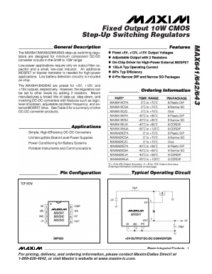 MAX642BC/D Datasheet PDF Maxim Integrated