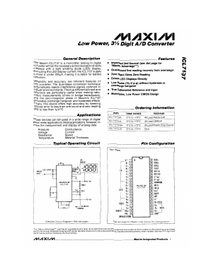 ICL7137CJL Datasheet PDF Maxim Integrated