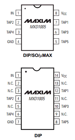 MXD1005UA75 Datasheet PDF Maxim Integrated