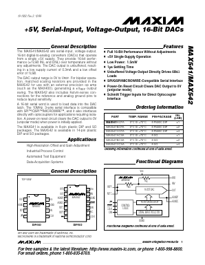 MAX541CESA Datasheet PDF Maxim Integrated