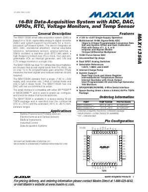 MAX11359A Datasheet PDF Maxim Integrated