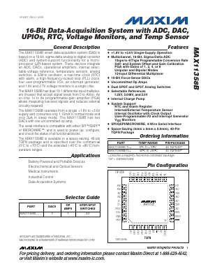 MAX11358B Datasheet PDF Maxim Integrated