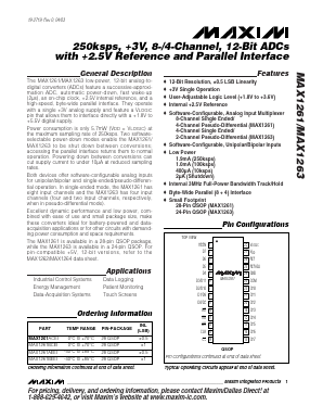 MAX1263BEEG Datasheet PDF Maxim Integrated