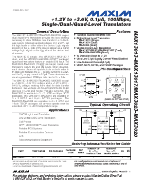 MAX3027EBC-T Datasheet PDF Maxim Integrated