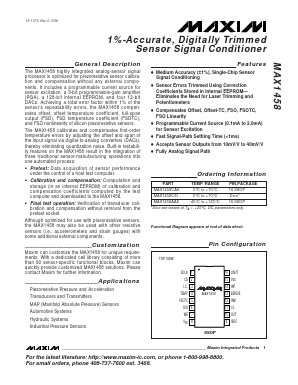 MAX1458 Datasheet PDF Maxim Integrated