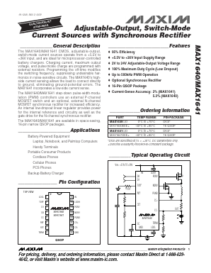 MAX1640 Datasheet PDF Maxim Integrated