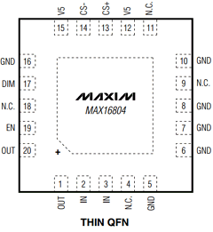 MAX16804 Datasheet PDF Maxim Integrated