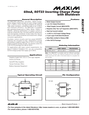 MAX1697UEUT-T Datasheet PDF Maxim Integrated