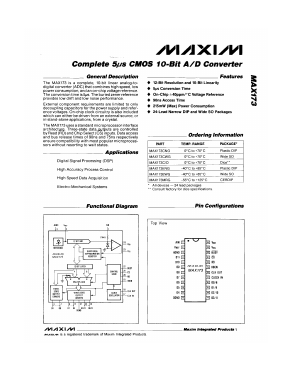 MAX173 Datasheet PDF Maxim Integrated