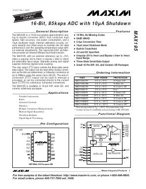 MAX195AMDE Datasheet PDF Maxim Integrated