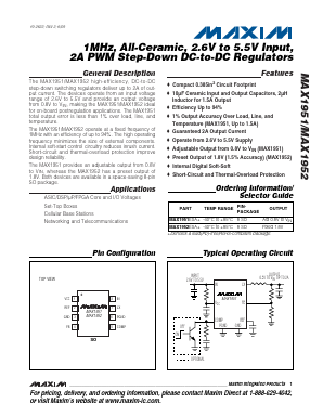 MAX1952ESA+ Datasheet PDF Maxim Integrated