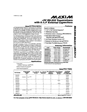 MAX202CSE Datasheet PDF Maxim Integrated