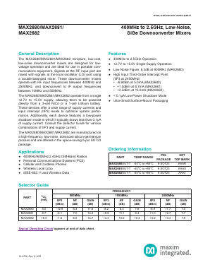 MAX2682EUT-T Datasheet PDF Maxim Integrated