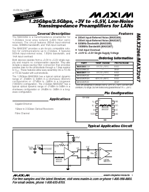 MAX3266CSA-T Datasheet PDF Maxim Integrated