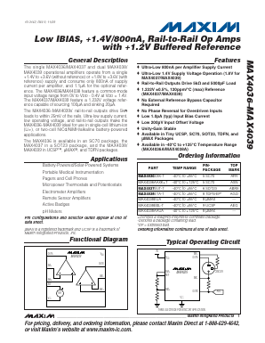 MAX4037 Datasheet PDF Maxim Integrated