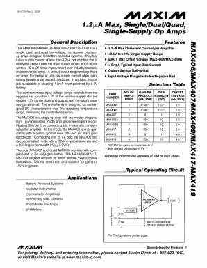 MAX406BMJA Datasheet PDF Maxim Integrated