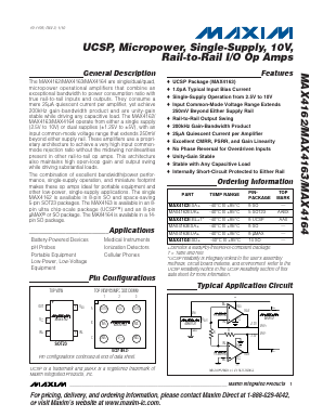 MAX4162 Datasheet PDF Maxim Integrated