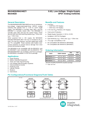 MAX4626 Datasheet PDF Maxim Integrated
