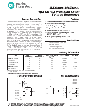 MAX6008AEUR Datasheet PDF Maxim Integrated