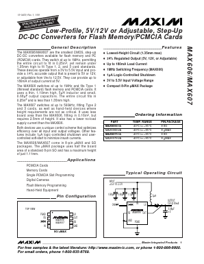 MAX606ESA Datasheet PDF Maxim Integrated