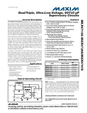 MAX6727AKATDD1 Datasheet PDF Maxim Integrated