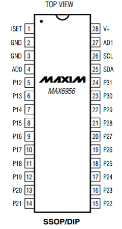 MAX6956AAX Datasheet PDF Maxim Integrated