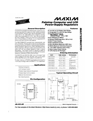 MAX723ESE Datasheet PDF Maxim Integrated