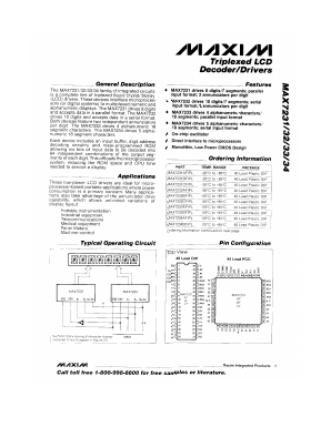 MAX7232BFIPL Datasheet PDF Maxim Integrated