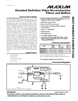 MAX7428 Datasheet PDF Maxim Integrated