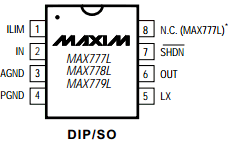 MAX779LCPA Datasheet PDF Maxim Integrated