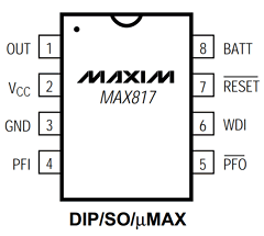 MAX818_CSA Datasheet PDF Maxim Integrated