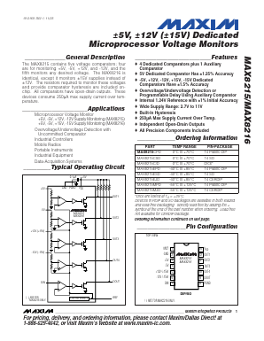 MAX8216MPD Datasheet PDF Maxim Integrated