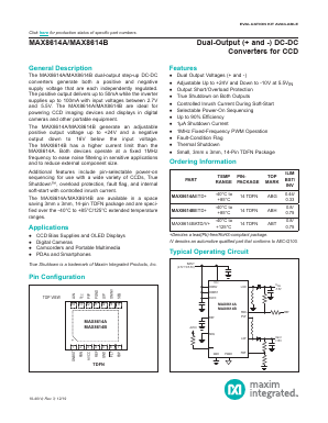 MAX8614AETD+ Datasheet PDF Maxim Integrated