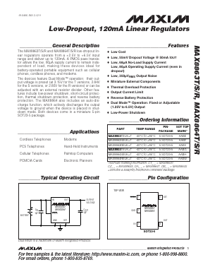 MAX8863TEUK Datasheet PDF Maxim Integrated