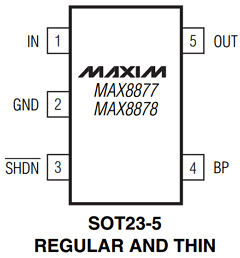 MAX8877EZK28-T Datasheet PDF Maxim Integrated