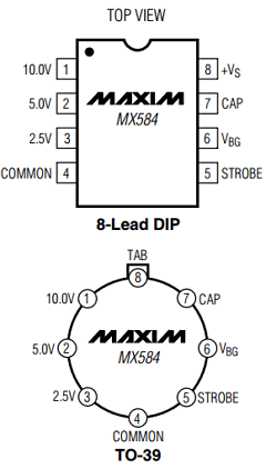 MX584JC/D Datasheet PDF Maxim Integrated