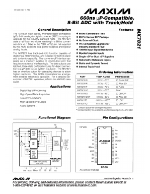 MX7821KR Datasheet PDF Maxim Integrated