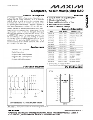 MX7845KP Datasheet PDF Maxim Integrated