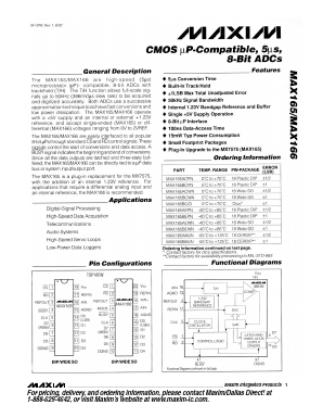 MAX165A Datasheet PDF Maxim Integrated